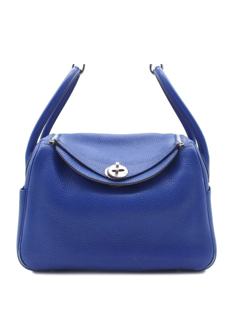 Hermes Lindy 26 Touch Blue Electric Taurillon Clemence Niloticus 2-Way